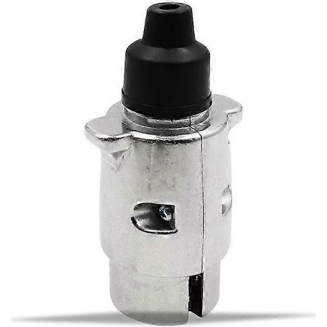 Connecteur électrique 12 V en alliage d'aluminium durable à 7 broches pour remorque et camion (prise européenne).
