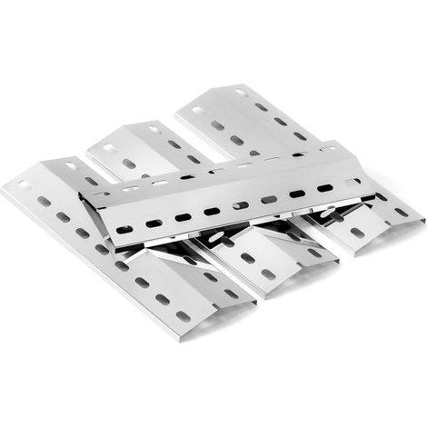 Plaque de cuisson en fonte 41,5 x 23,5 cm (plaque de cuisson 41 x 14 cm) - Couvercle de brûleur de rechange universel pour Tepro Richfield, Allgrill modèle CBD-410BYB, Napoleons Rogue 2