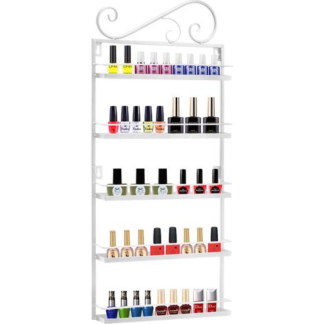Étagère murale à 5 niveaux pour vernis à ongles, huiles essentielles (1/5)