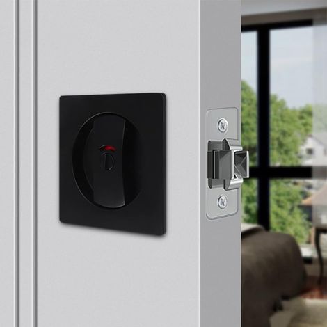 Verrou de porte encastré avec indicateur (1/5)