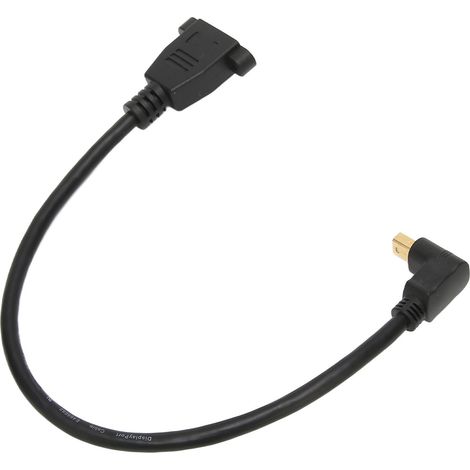 Adaptateur DisplayPort Femelle vers Mini DisplayPort Mâle Double Port Verrouillable pour Moniteurs Haute Résolution 2560x1600 (1/5)