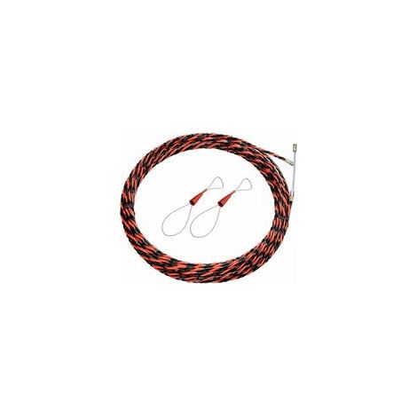 Aiguille Electricien 50M Tire Fil Electrique 5mm Diamètre Aiguille Tire Fil, rétractable d'installation pour tire Cable et rallonge en acier spiralé flexible tire fils electrique Tire fils d'électr