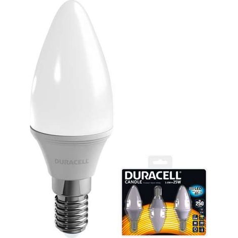 Lampada Led Oliva E14 W 3,8 2700K Pz 3 Duracell