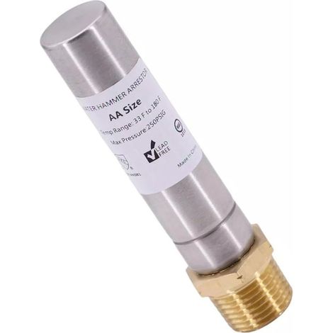 1 amortisseur de coups bélier 1/2" en acier inoxydable pour (1/5)