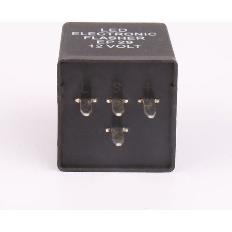 Relais clignotant électronique automobile EP29 à 4 broches 12 V. Ce relais résout les problèmes de clignotement rapide des LED. (1/4)