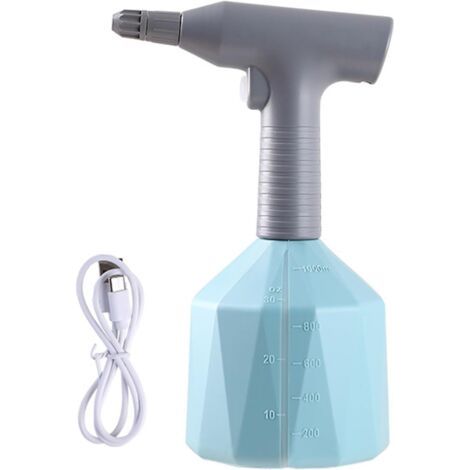 BUNTHAUS PA Pulvérisateur électrique avec buse de brumisation, pulvérisateur d'eau portable pour pelouse et jardin (bleu 1 L) (1/4)