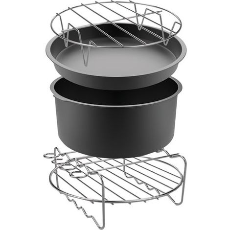 Kit d'accessoires friteuse Tefal Easy Fry XL Noir et Métal (1/5)