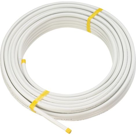 Viega Tuyau Sanfix Fosta PE-Xc/Al 406417 20 x 2,8 mm, anneau de 50 m, blanc