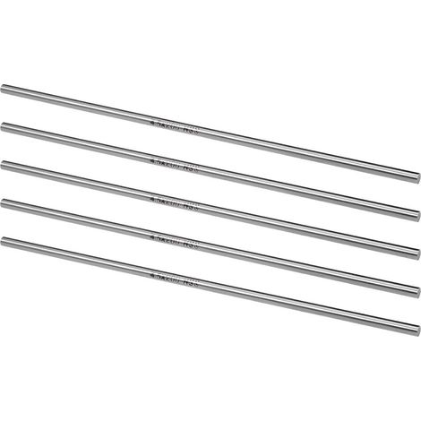 Outil de Tournage HSS Rond Acier Tige 4.5mm Barre 200mm Longueur pour Arbre Engranage Perceuse Outil de Tour Aléseuse Tournant Miniature Essieu Cylindrique épingle 5pcs (1/4)