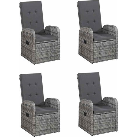 Maison Exclusive - Set Mobili da Pranzo per Giardino 5 pz Grigio (1/5)