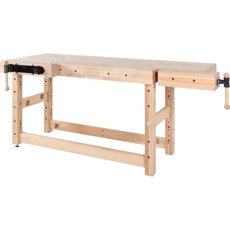 AUTRES Établi menuiserie 2000 mm - Plateau hêtre 120 mm - Étau longitudinal Bench13