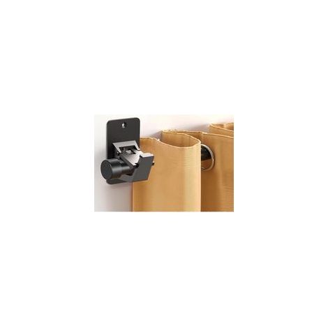 Lot de 2 Supports de Tringle à Rideaux Auto-Adhésifs sans Perçage en ABS – Fixation Extra Solide pour Salle de Bain, Cuisine et Salon – Résistants et Durables (1/4)