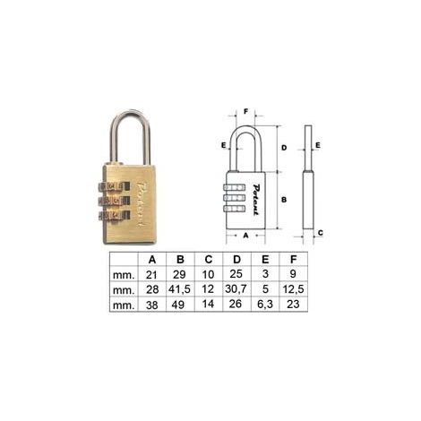 LUCCHETTO A COMBINAZIONE- - mm.40 - 4 combinatori (9040CO) - 1 pezzi POTENT