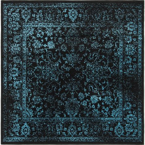 Tapis Carré 122 x 122 cm, Noir (1/5)