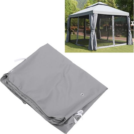 Telo di ricambio per gazebo 3x4 m impermeabile e con protezione UV50+, realizzato in tessuto resistente ai raggi UV e dotato di pannelli laterali. (1/4)