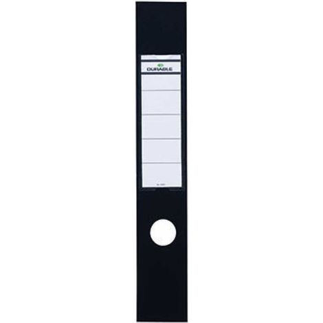 Ordnerrückenetikett ORDOFIX® breit/lang 60 x 390 mm (B x H) selbstklebend mit Griffloch schwarz 10 Etik./Pack. (1/5)
