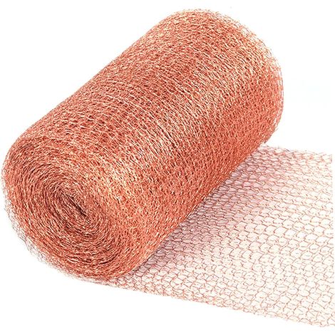 Grillage en cuivre anti-rongeurs, rouleau de 12,7 cm x 10 m pour (1/5)