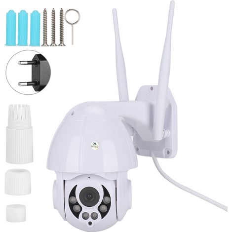 Interphone extérieur WiFi 110-240V, caméra de sécurité dôme 1080P IR, zoom numérique 4x IP。 (1/5)
