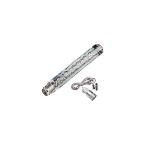 Pommeau de levier de vitesse LED RGB, cristal Transparent, bulle de vitesse, 30cm, dégradé multicolore universel