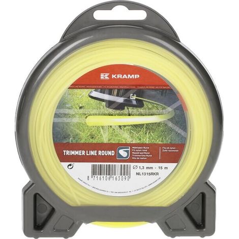 Hilo de corte di谩metro1.3mm x 15m redondo amarillo UNIVERSAL NL1315RKR