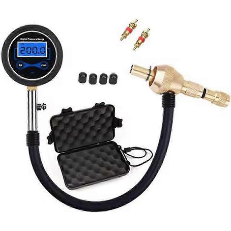 Distributeur automatique de pneus numériques à débit rapide, manomètre numérique pour pneus de voiture et camion, mesure de pression et dégonflage JG (1/5)