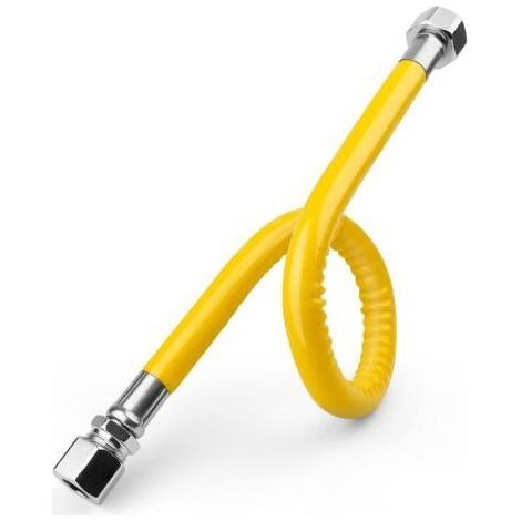 Tuyau gazTuyau de Gaz en Acier Inoxydable 304 - Tuyau Gaz Propane/Butane de 50cm, Flexible Gaz 1/2 '' Antidéflagrant, pour Cuisinière à Gaz, Chauffe-eau à Gaz (1/5)