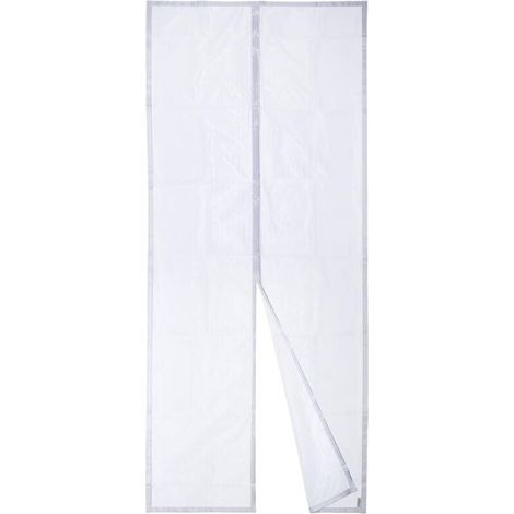 Moustiquaire Magnétique Pour Porte Apalus, Rideau en Maille, Joint Magnétique de Haut en Bas avec Fermeture Automatique, Maintient l'air frais à l'intérieur (90x210cm, Blanc) (1/3)