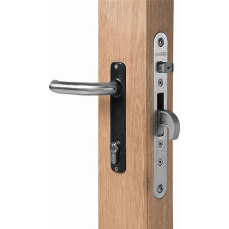 Serratura da infilare LOCINOX in acciaio inox per cancelli in legno - H-WOOD