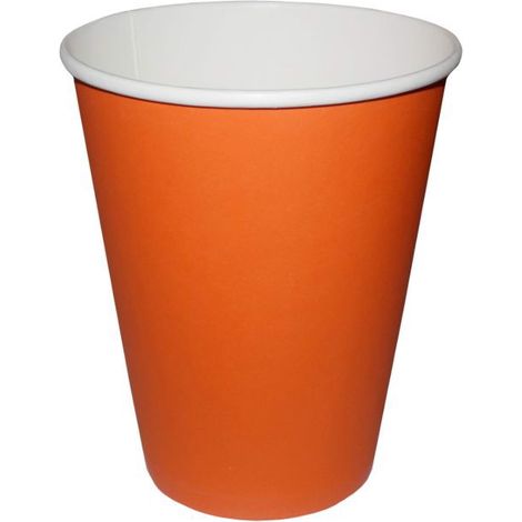 Pappbecher 240 ml, orange, 50 Stück SUP