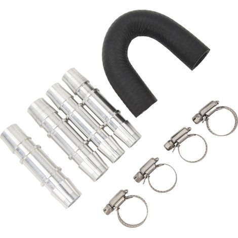 Kit Bypass de Noyau de Chauffage 5/8in 3/4in Raccord Tuyau Aluminium Universel pour Durites de Chauffage Courantes (1/5)