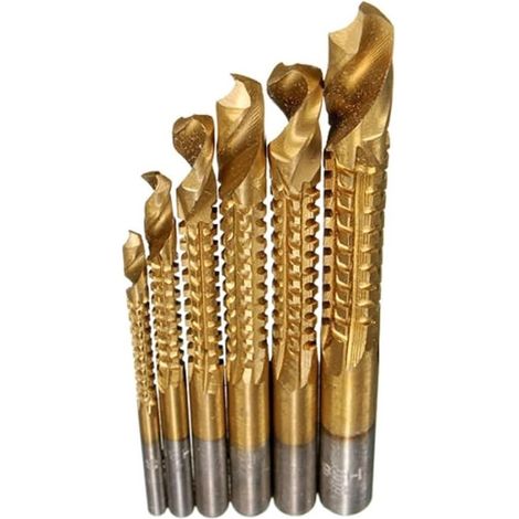 Coffret de 6 forets-tarauds hélicoïdaux en cobalt (métriques) – Outils multifonctions pour métaux (1/5)