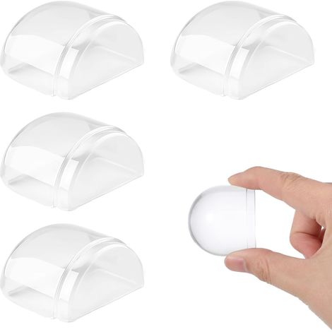 Set mit 6 selbstklebenden Türstoppern aus Gummi für Boden und Dusche, Wandschutz, Bodenpads, kein Bohren erforderlich.