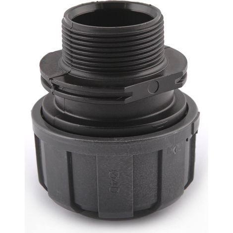 Connecteur tube composite ø40 x 1"1/2G pour réseau d'air comprimé - KR 7090 - CLAS Equipements