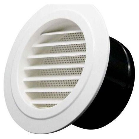 Ahlsen – Rejilla de ventilación de 75 mm de diámetro – Rejilla protectora – Plástico ABS – Ventilación interior/exterior para espacios confinados (1/5)