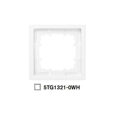 Marco 1 elementos Siemens Delta Style BLANCO POLAR 5TG13210WH