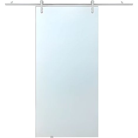 Porta scorrevole esterno muro H205 x L73 cm in Vetro temperato - CLEAVER (1/3)