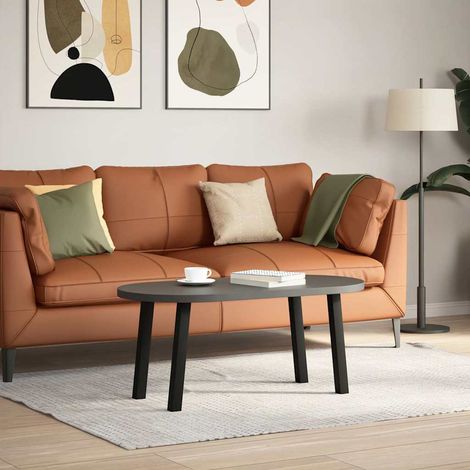vidaXL Coffee Table Legs 4 pcs Black 42 cm Steel (1/5)