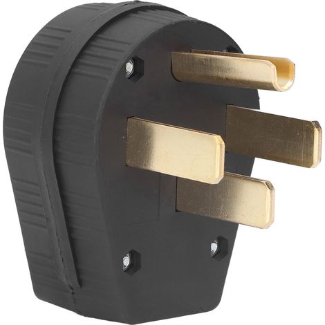 Prise d'angle 4 broches 50A 125/250V pour cuisinière, sèche-linge, générateur, prise électrique à lames droites (1/5)