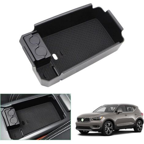 XC40 2018-2022 Boîte de Rangement pour Accoudoir,Accessoires Volvo XC40 (Noir) (1/5)