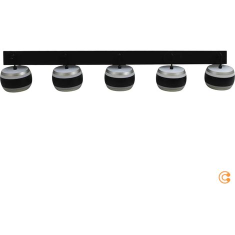 [NEUWERTIG] B-Ware Paul Neuhaus Pure Led Hängelampe Falling Rings Schwarz Fernbedienung 101 Cm 5flg