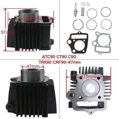 Cylinder kits for motorcycles: DY, C90, ATC90, CT90, TRX90, CRF90, CRF90F, DAX90