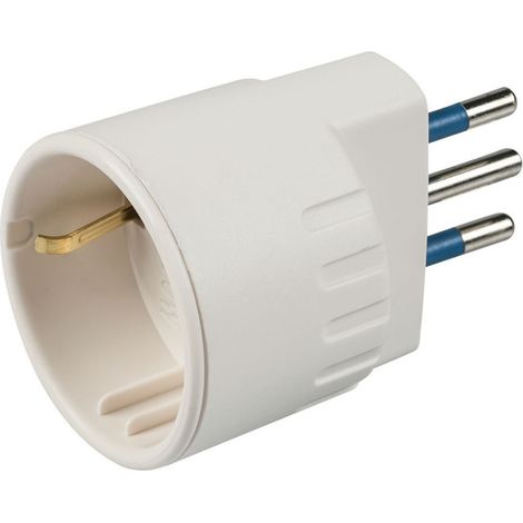 Poly Pool PP0433X Netzstecker-Adapter Typ L (IT) Weiß
