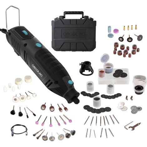 Cecotec Utensile Rotativo a Filo Multihand 200 Power, Potenza 200W, Schermo Integrato per Controllo e Regolazione