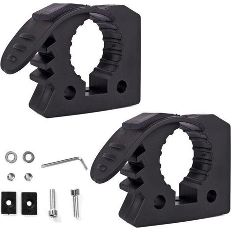 Schaufelhalterungen, Schnellverschluss-Gummiklemme, geeignet für Werkzeugstiele mit einem Durchmesser von 3 bis 4 cm für Lastwagen, UTVs, ATVs, Geländefahrzeuge und 4x4s. (1/4)
