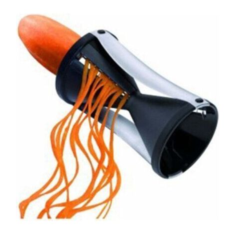 Coupe-légumes en spirale manuel – Trancheuse multifonction pour carottes, courgettes, concombres – Plastique écologique et acier inoxydable (1/5)