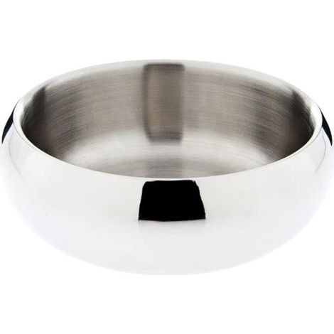 M: Ciotola in acciaio inox modello Rounded Double Wall per cani e gatti