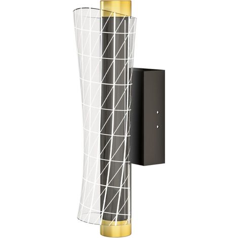 Applique murale LED 2 pièces-Design grille métal noir-Dimmable-Salon chambre couloir (1/5)