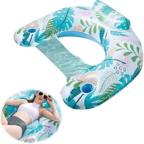 Swimming Pool Ring, 4 in 1 Pool Float, Inflatable Floating Hammock, Portable Beach Water Hammock, for Beach, Party, Vacation (1/5)