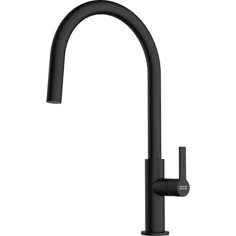 Franke Maris Slim - Grifo de fregadero FS 2839.901, con caño extraíble, negro mate 115.0728.389 (1/4)