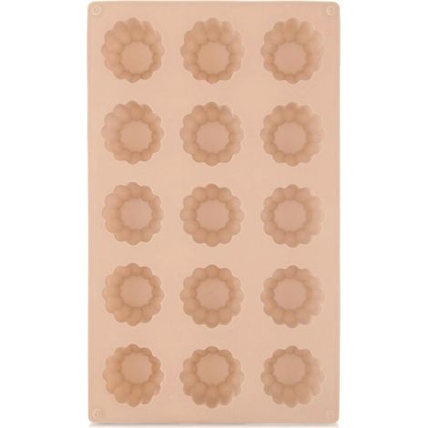 Silicone Flower Cookie Mold, Beige, 28x17x2.5 cm (1/5)